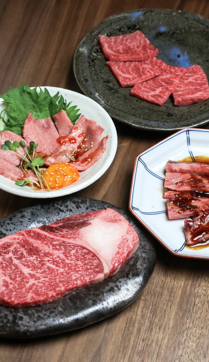 京都で愉しむ焼肉ディナーメニュー